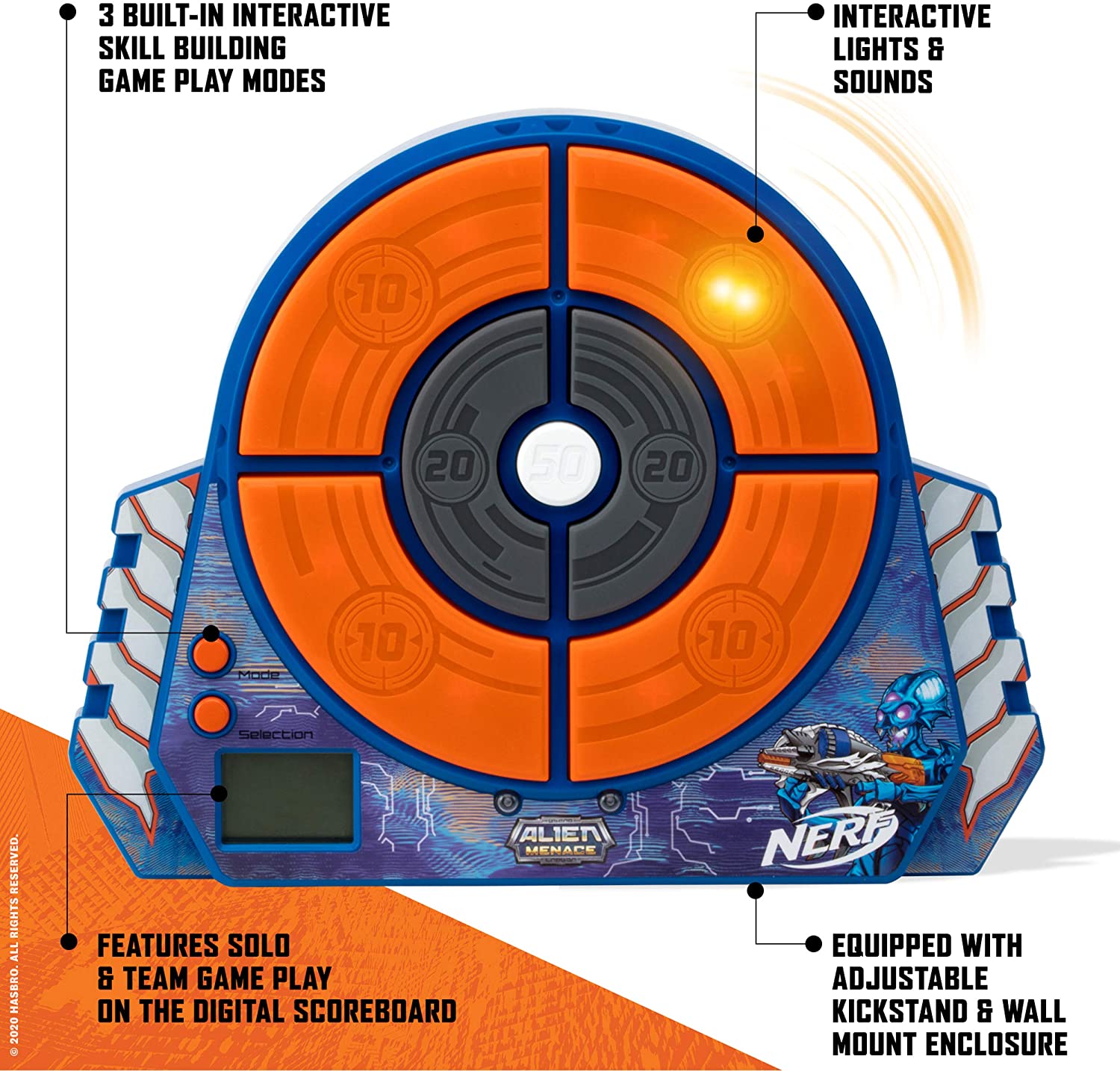 NERF Alien Menace Digital Target