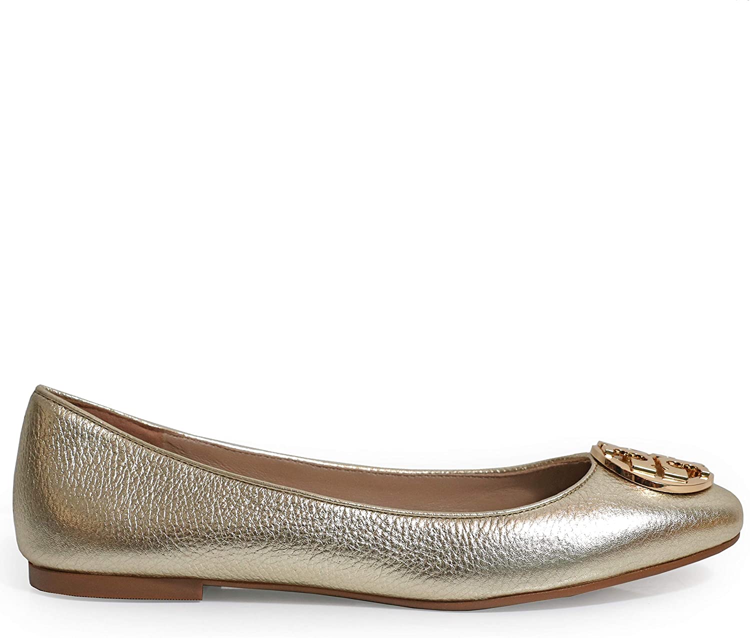 Tory Burch Tumbled Leather Claire Ballet Flat