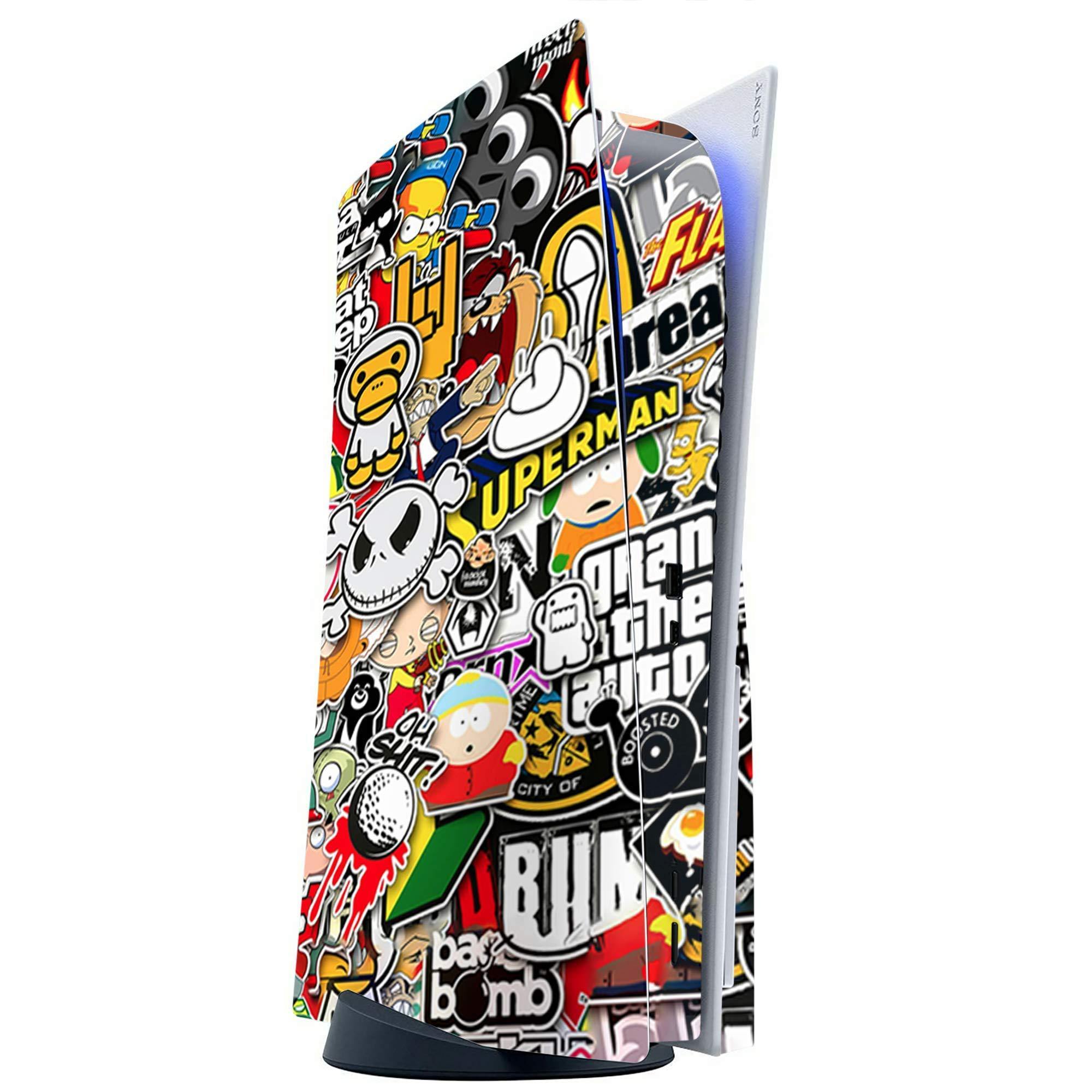ITS A SKIN Skins Compatible with Sony Playstation 5 Console Disc Edition - Protective Decal Overlay stickers wrap cover - Sticker Slap - JOY2ESpree
