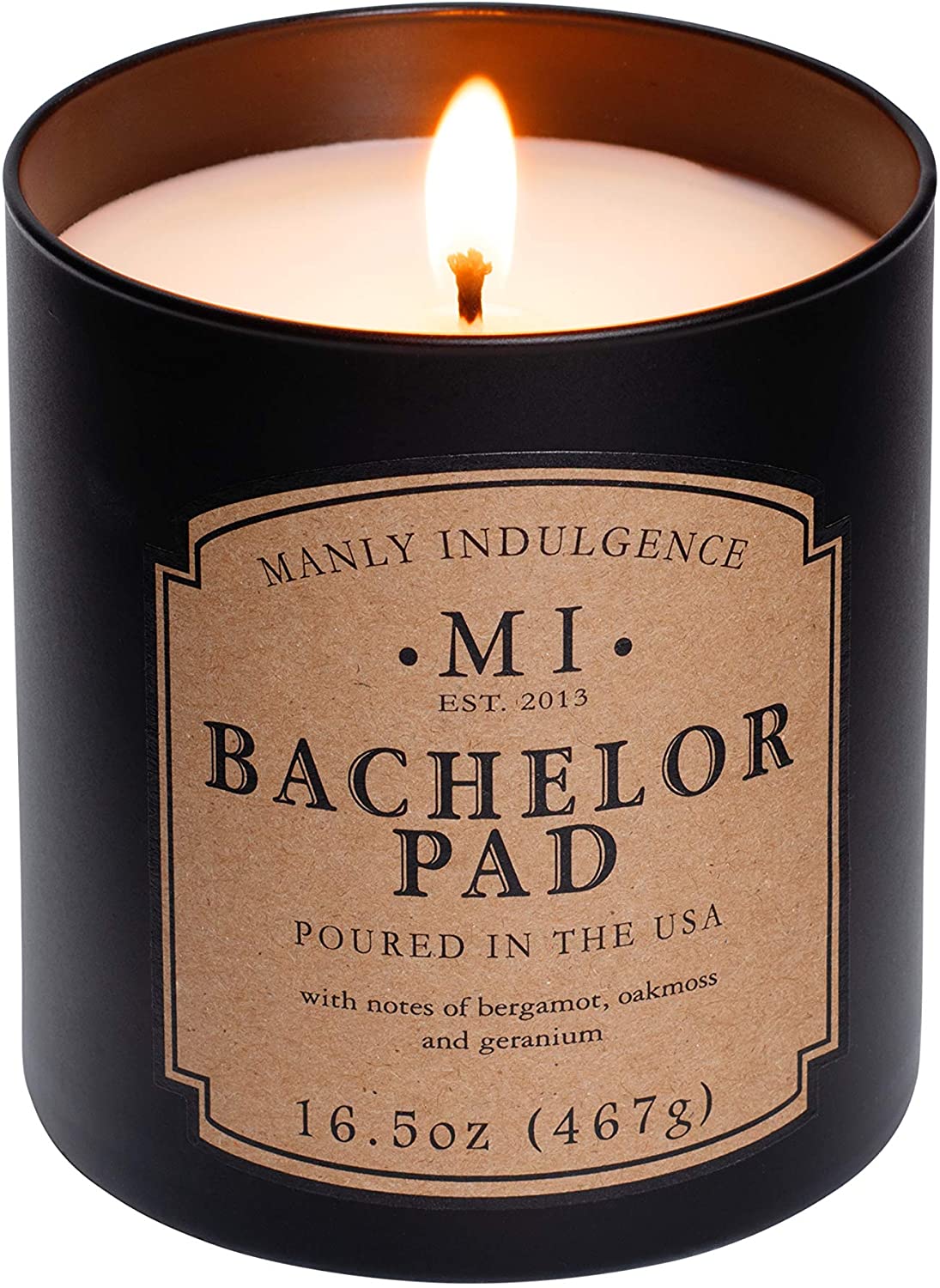 Manly Indulgence Sea Salt & Ginger Scented Jar Candle, 15 Oz, White