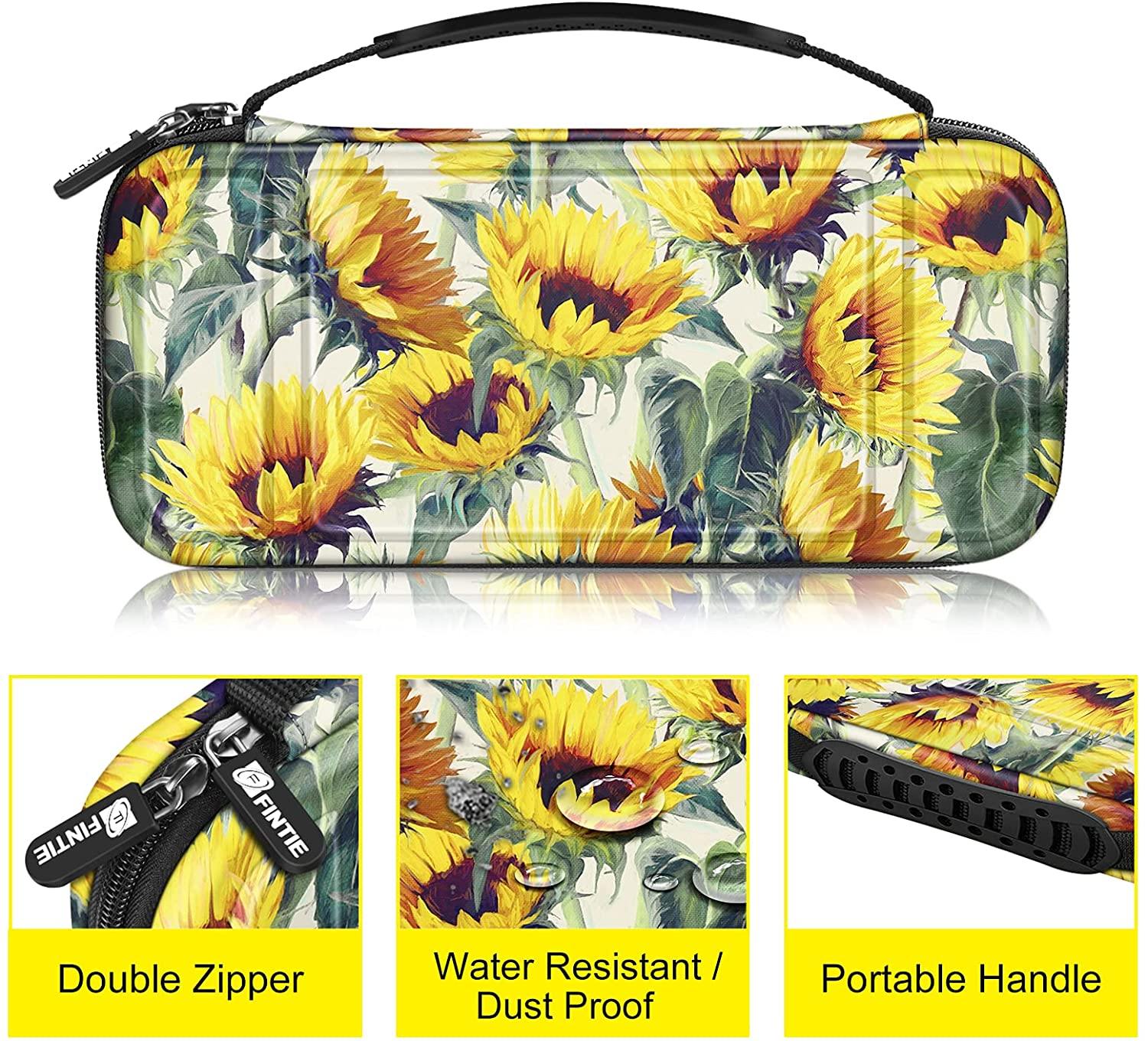 Fintie Carry Case for Nintendo Switch - [Shockproof] Hard Shell Protective Cover Travel Bag w/10 Game Card Slots - JOY2ESpree