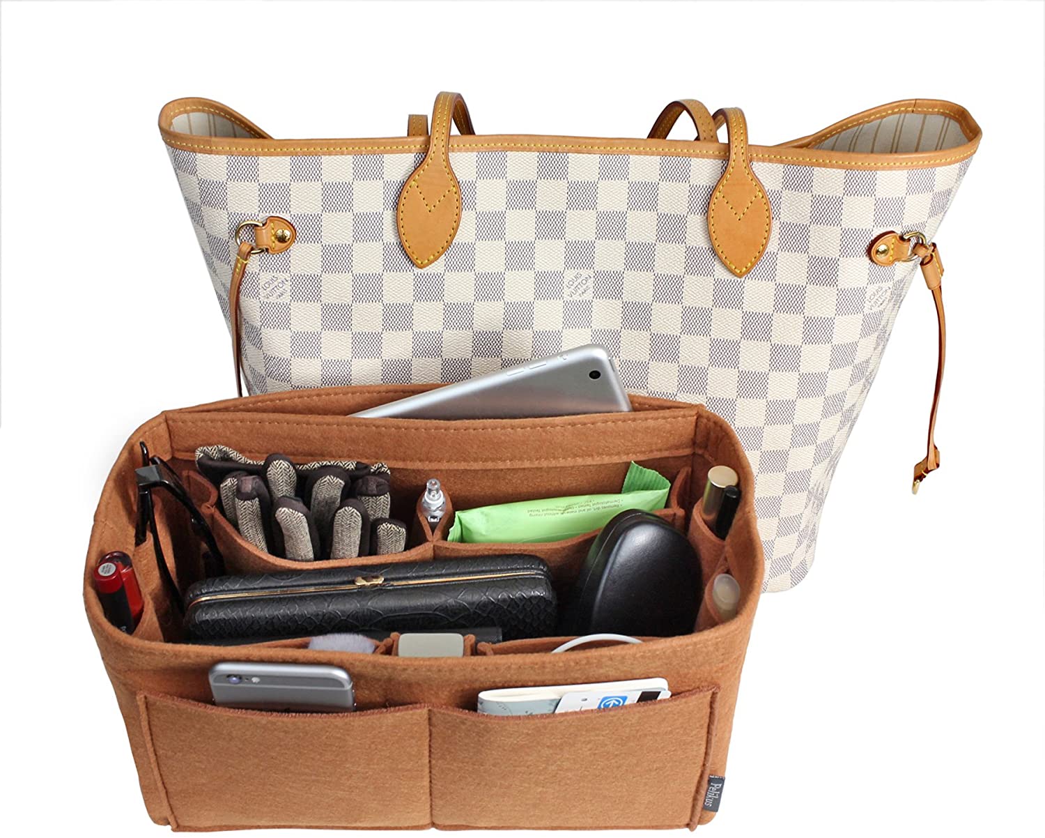 Pelikus Felt Purse & Tote Organizer Insert/Multi-Pocket Handbag Shaper