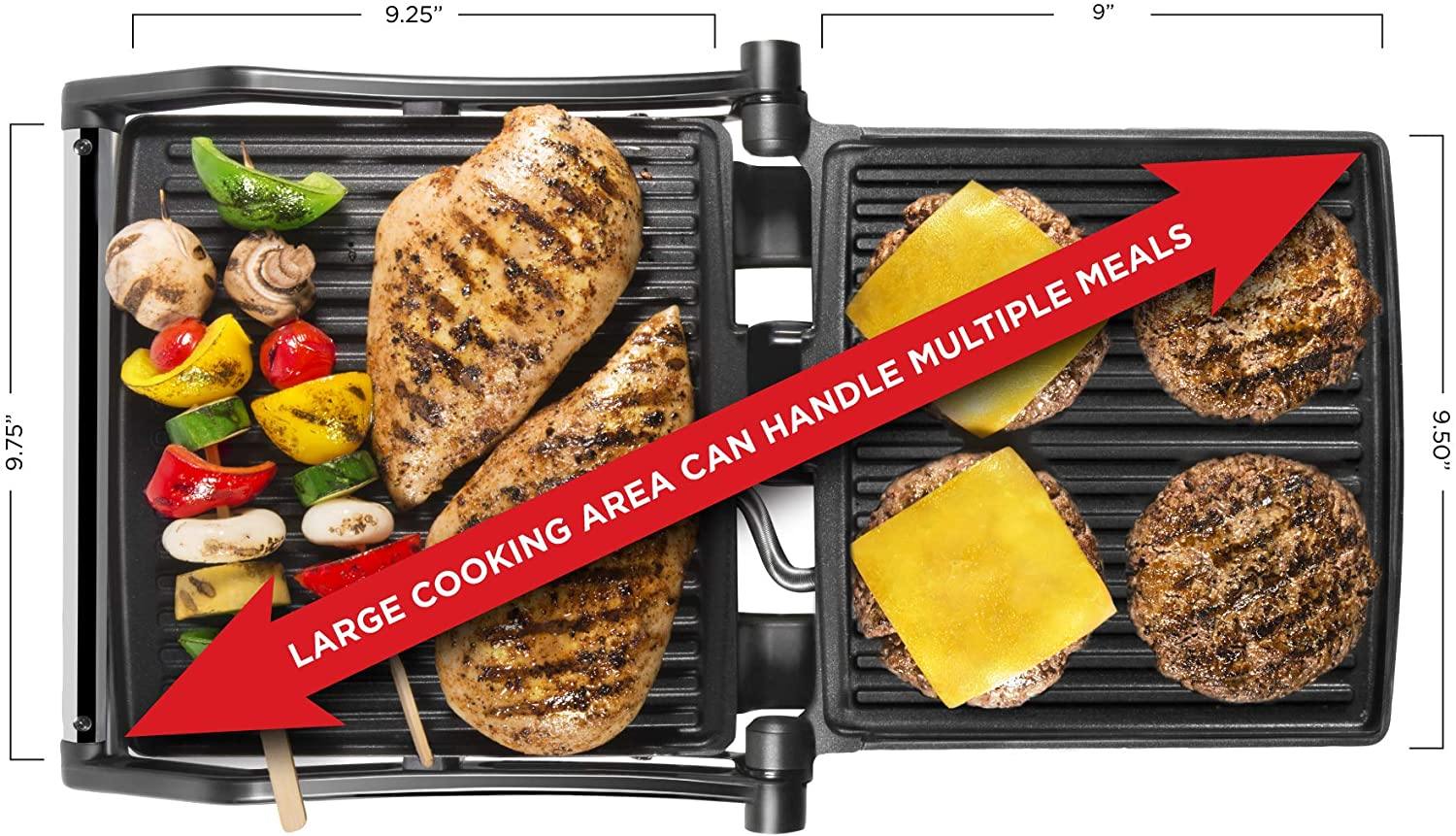 Chefman Panini Press Grill and Gourmet Sandwich Maker Non-Stick Coated Plates - JOY2ESpree