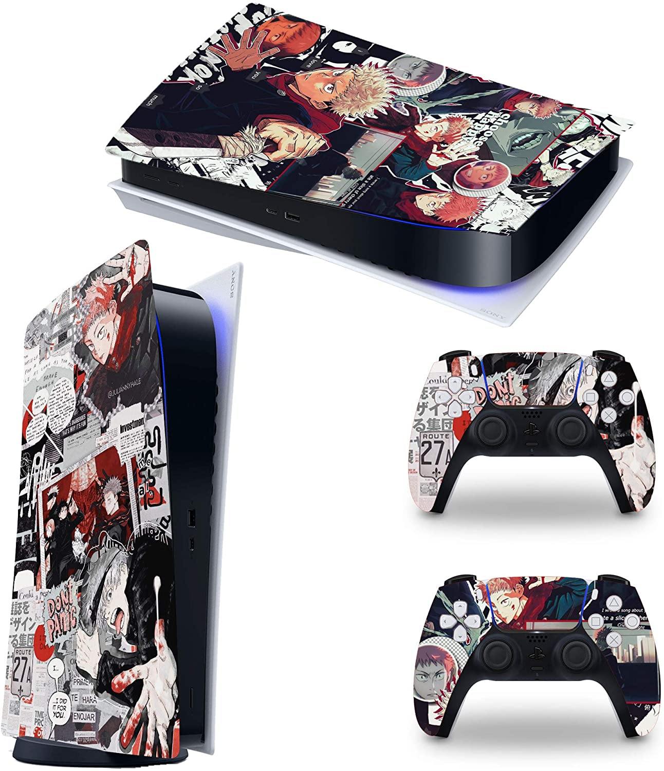 Jujutsu Kaisen Vinyl Skin Sticker Decal Cover for PS5 Console Headset by AMALA NAIDU - JOY2ESpree