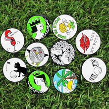 
                        
                          गैलरी व्यूवर में इमेज लोड करें, PINMEI Lot of 10 Golf Ball Markers Assorted Patterns - Soft Enamel Technique - JOY2ESpree
                        
                      