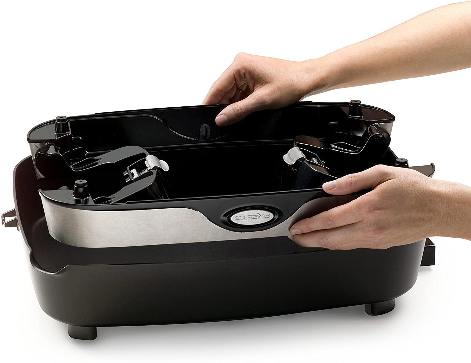 Presto 06857 16-inch Electric Foldaway Skillet, Black - JOY2ESpree