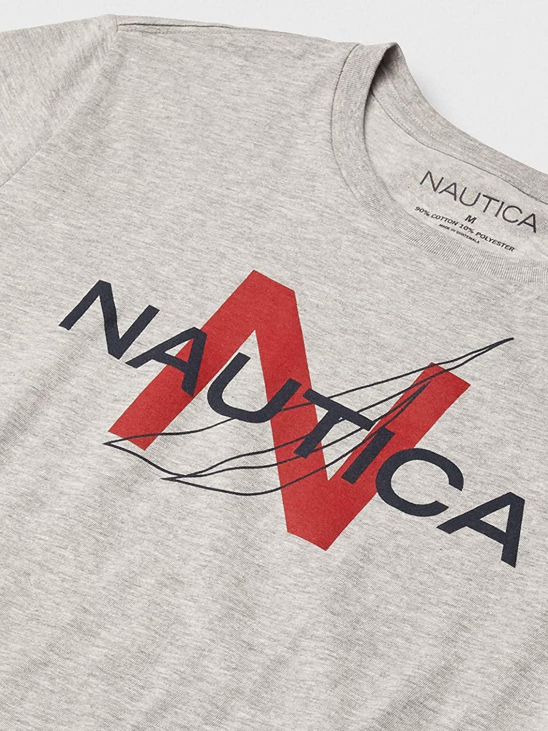 Nautica Men's Short Sleeve 100% Cotton Nautical Series Graphic Tee - JOY2ESpree