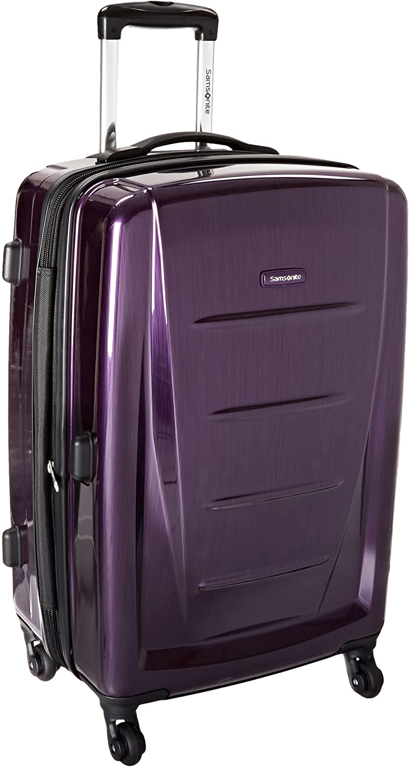 Samsonite Winfield 2 Hardside Expandable Luggage with Spinner Wheels, Charcoal, Checked-Large 28-Inch