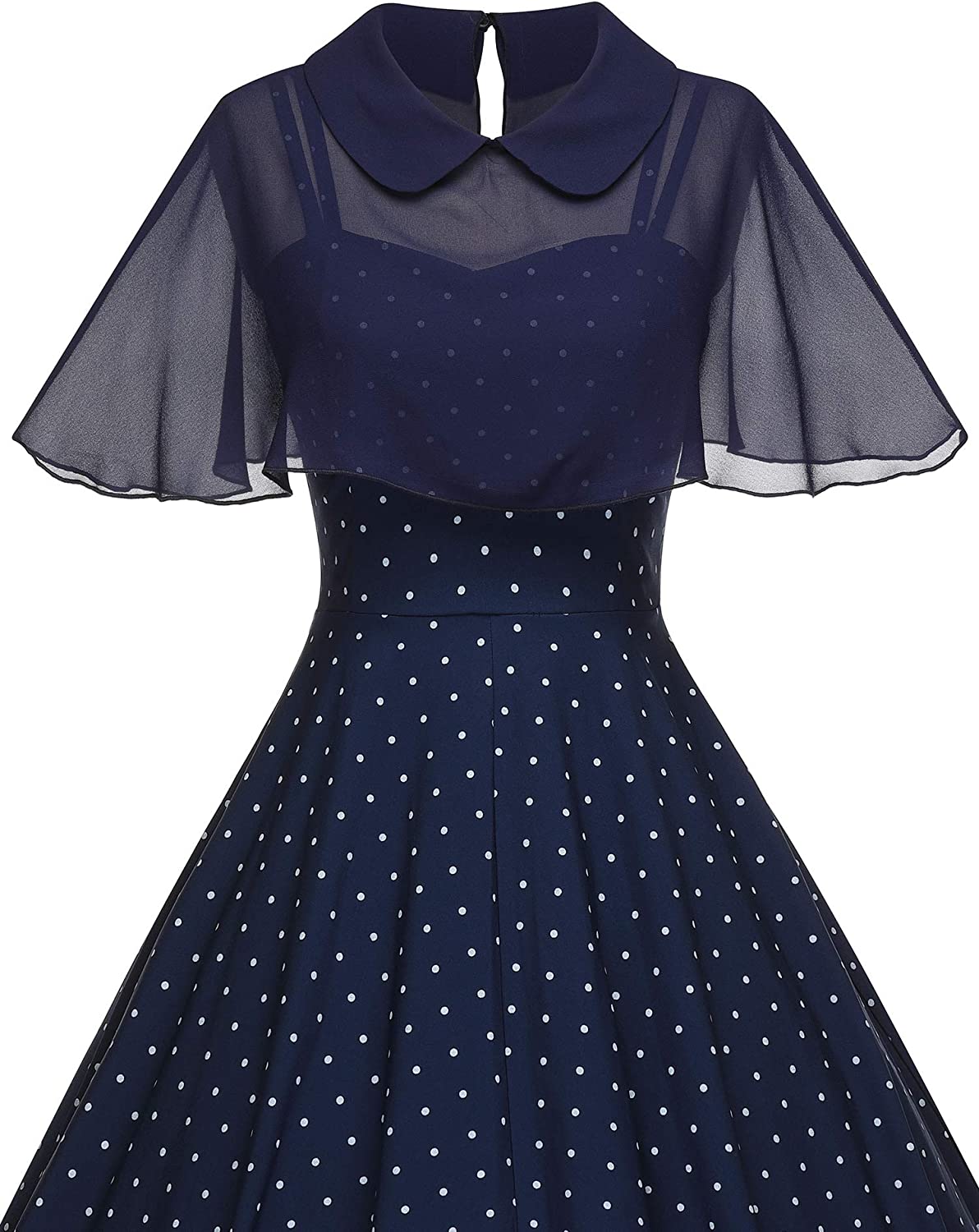 GownTown Women's 1950s Cloak Two-Piece Cocktail Dress