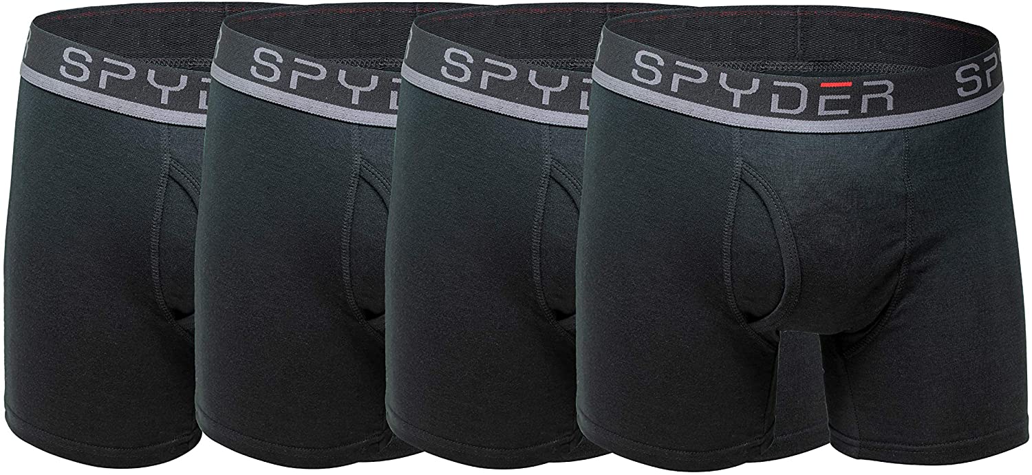 Spyder Men's Boxer Briefs Pro Cotton Sports Underwear