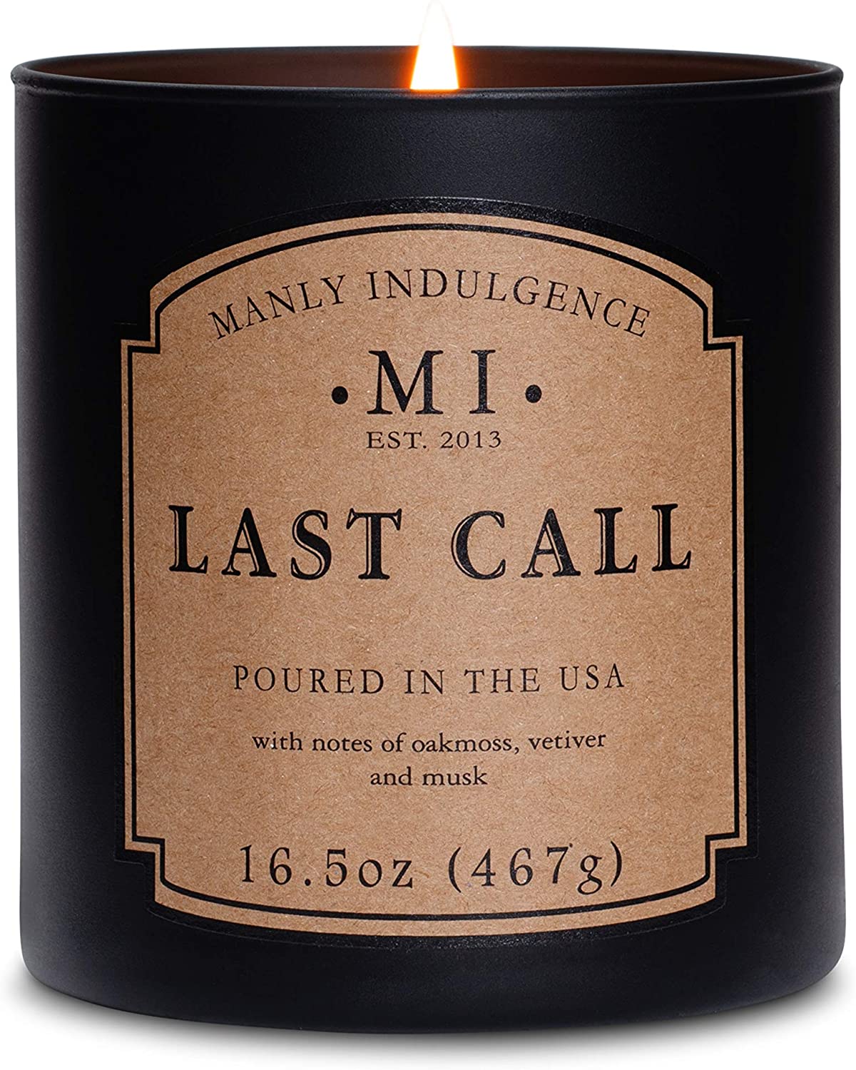 Manly Indulgence Sea Salt & Ginger Scented Jar Candle, 15 Oz, White