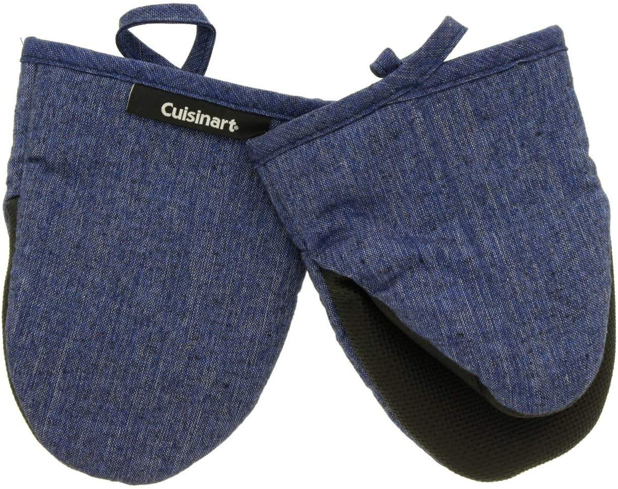 Cuisinart Chambray Neoprene Mini Oven Mitts, 2 Pack – Heat Resistant to 400 F . - JOY2ESpree