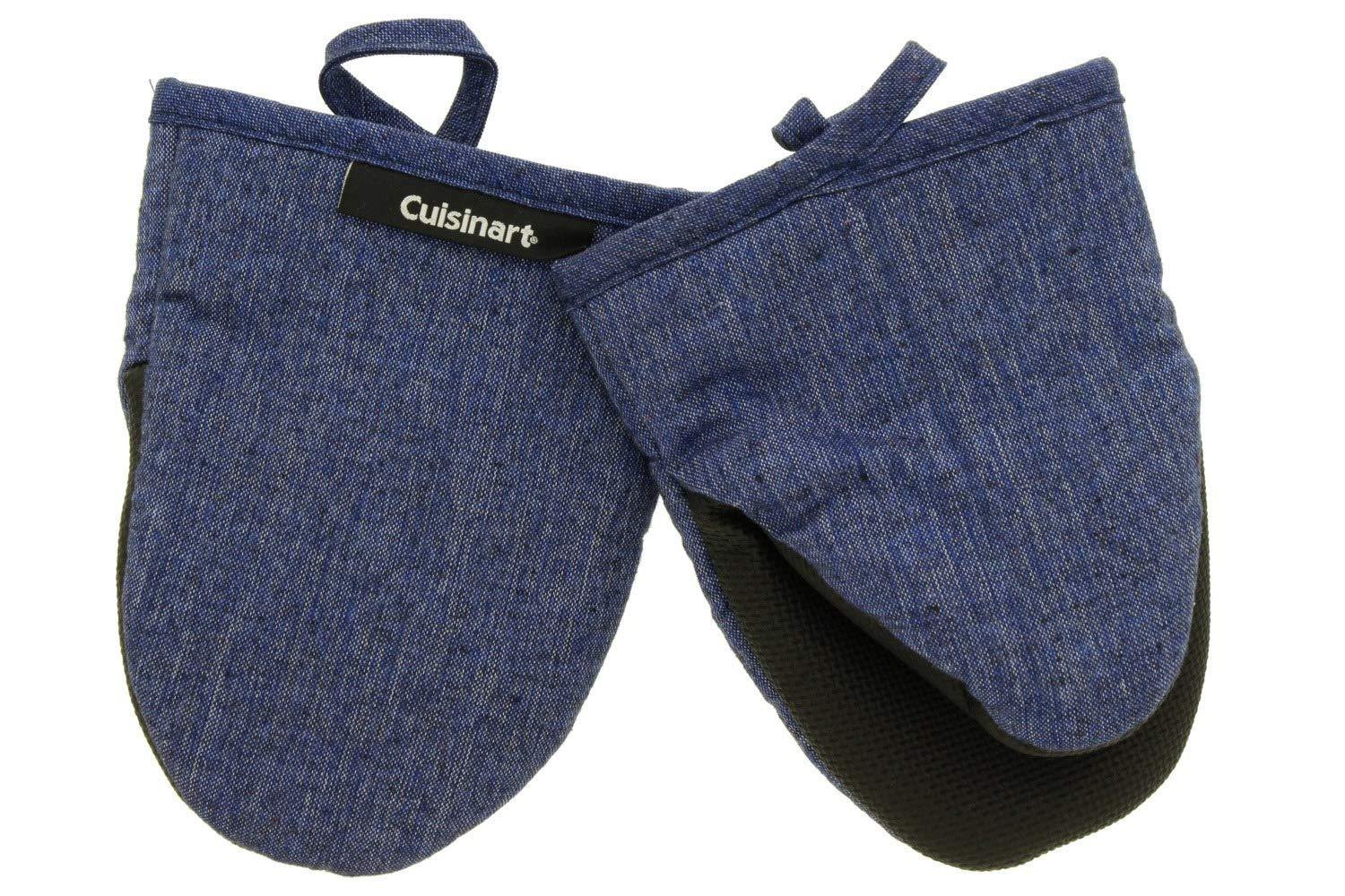 Cuisinart Chambray Neoprene Mini Oven Mitts, 2 Pack – Heat Resistant to 400 F . - JOY2ESpree