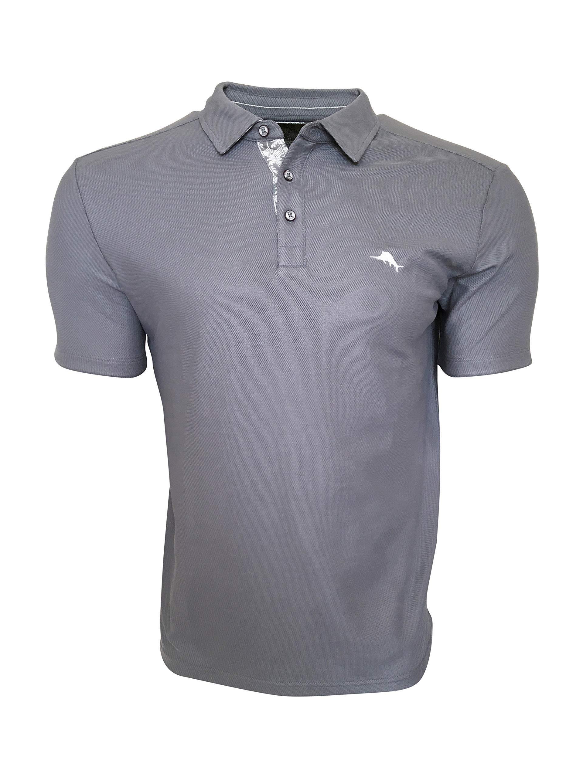 Tommy Bahama Men's Polo Shirt 5'Oclock Palms Cotton/Polyester Blend - JOY2ESpree