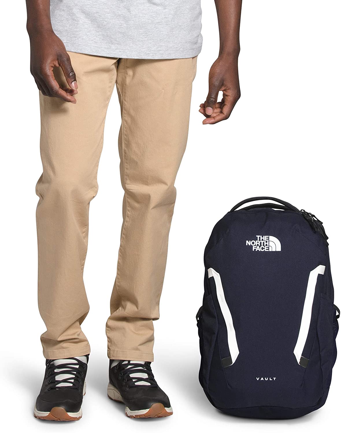 The North Face Vault Backpack, Moab Khaki/Asphalt Grey, One Size