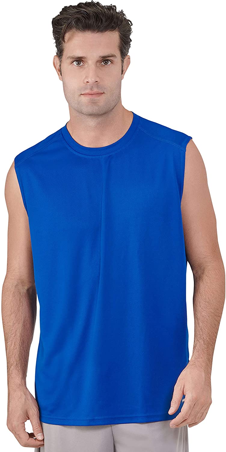 Russell Athletic Men's Dri-Power Performance Mesh Sleeveless Muscle