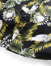 
                        
                          Load image into Gallery viewer, LEFTGU Men's Slim fit Floral Printed Beach Hawaiian Button-Down Dress Shirt
                        
                      