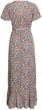 
                        
                          Load image into Gallery viewer, Miessial Women's Summer Chiffon V Neck Ruffle Maxi Dress Polka Dot Long Beach Wrap Dress
                        
                      