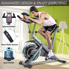 
                        
                          Cargar imagen en el visor de la galería, ANCHEER 49Lbs Exercise Bike Stationary, 330 Lbs Weight Capacity - Cycling Bike Heart Rate Monitor &amp; Tablet Holder and LCD Monitor for Home Workout - JOY2ESpree
                        
                      