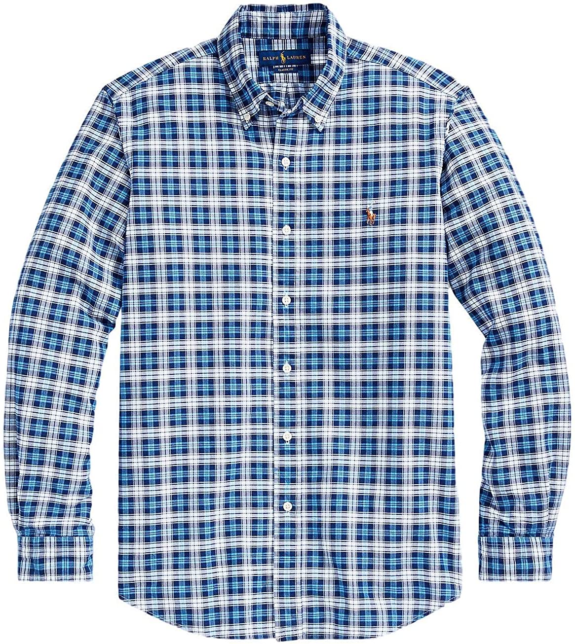 Ralph Lauren Mens Logo Button-Down Dress Shirt