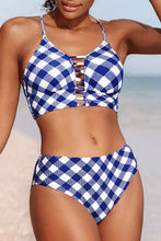 
                        
                          Load image into Gallery viewer, CUPSHE Women’s Bikini Swimsuit Floral Print Lace Up Strappy Two Piece Bathing Suit
                        
                      