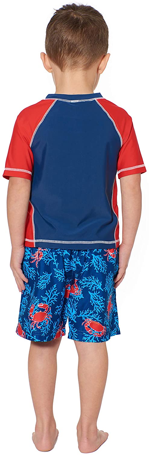 Tommy Bahama Boys' Rashguard and Trunks Swimsuit Set