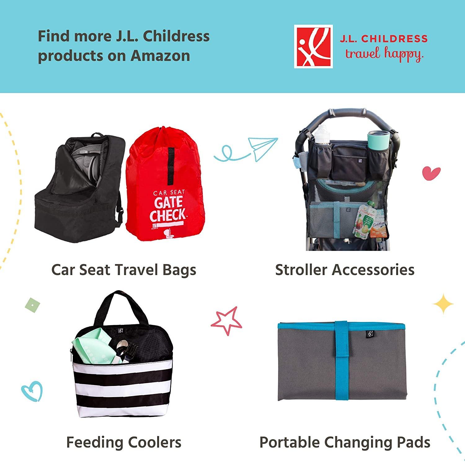 J.L. Childress Gate Check Bag for Standard & Double Strollers