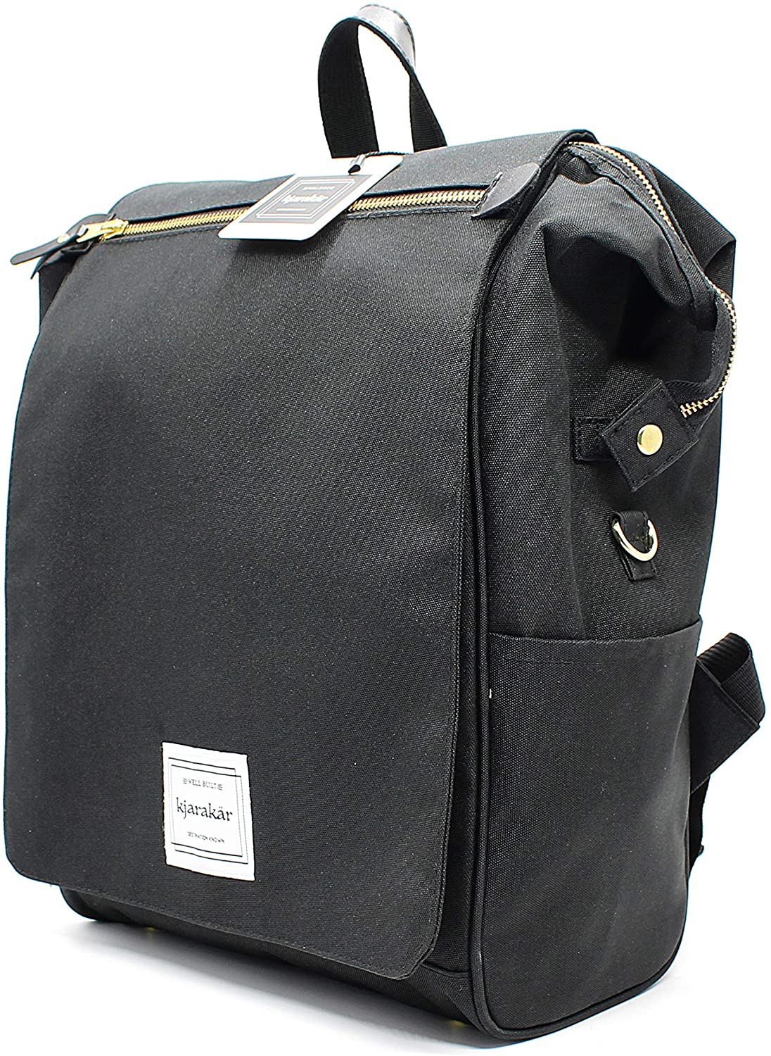 KJARAKÄR Backpack | Classic & Premium Styles | Metal Zippers | Leather Accessories | Gym, Work, School, Diaper Bag