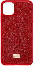 
                        
                          Load image into Gallery viewer, SWAROVSKI Glam Rock Smartphone case with Bumper, red (one size) - JOY2ESpree
                        
                      