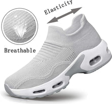 
                        
                          Muat gambar ke penampil Galeri, PDBQ Women's Walking Shoes Sock Sneakers Mesh Slip On Air Cushion Nurse Shoes Platform Loafers Breathable Lightweight Comfortable Socks Shoes
                        
                      