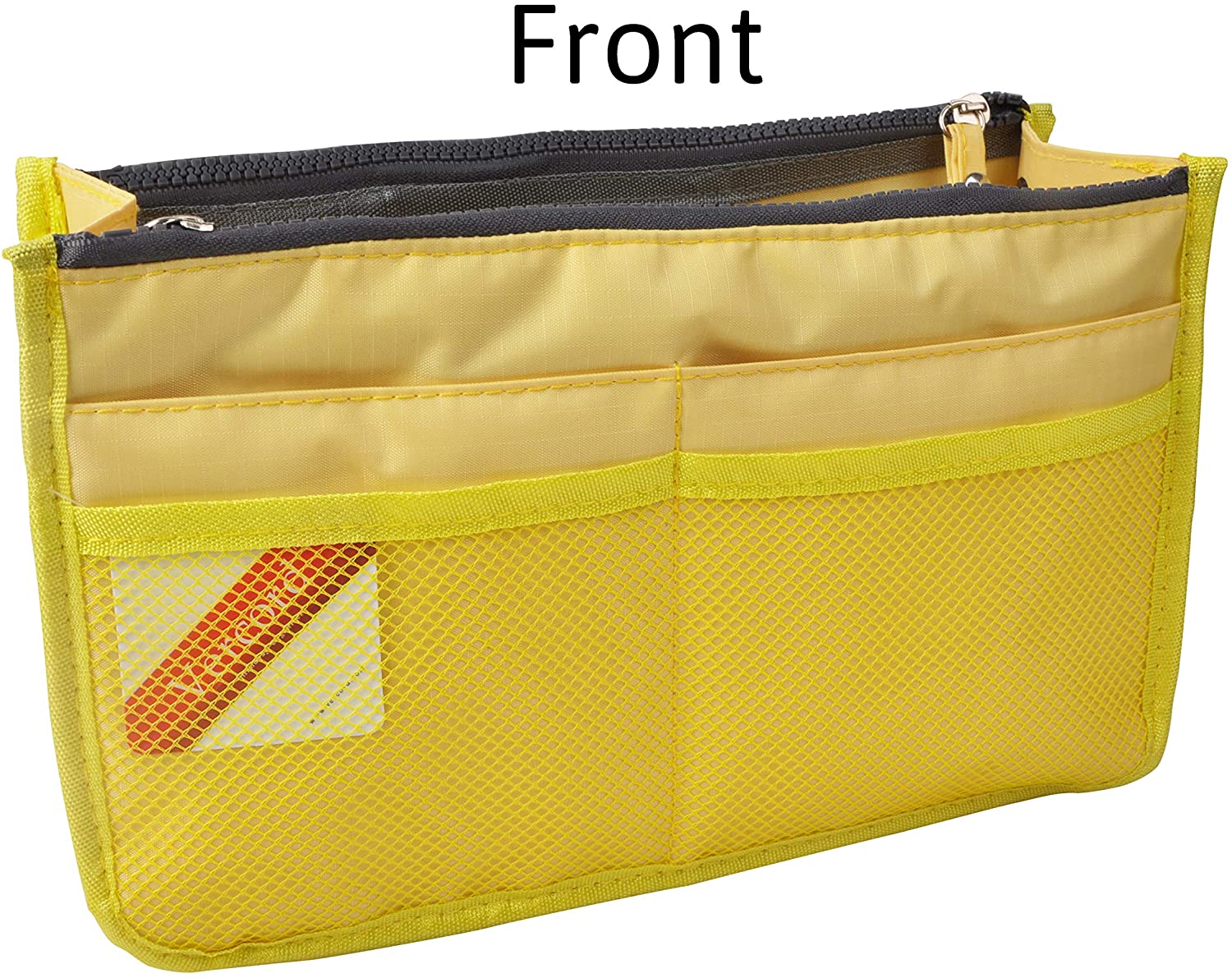 Vercord Updated Purse Handbag Organizer Insert Liner Bag in Bag 13 Pockets Purple Small