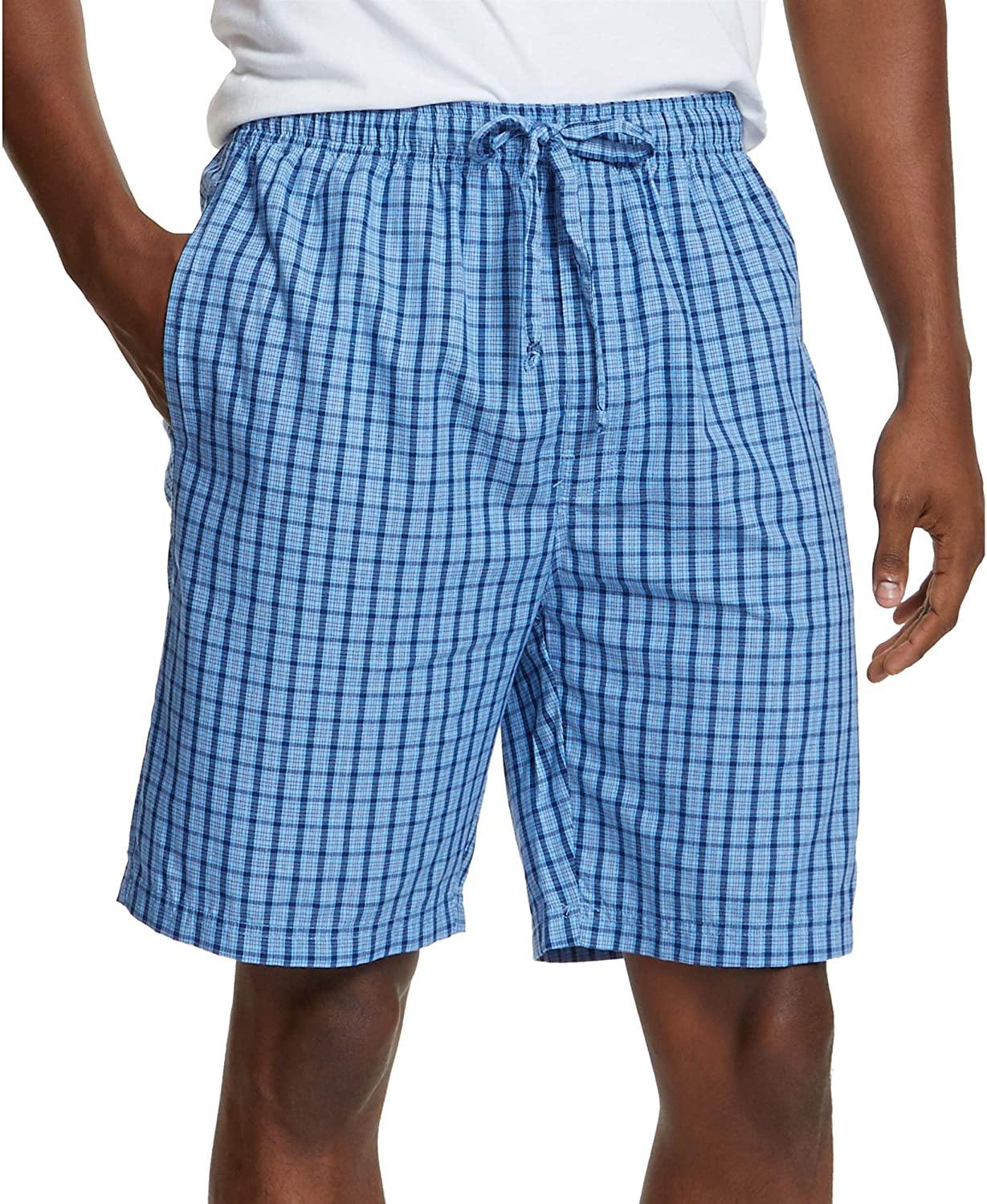 Nautica Men's Soft Woven 100% Cotton Elastic Waistband Sleep Pajama Short - JOY2ESpree