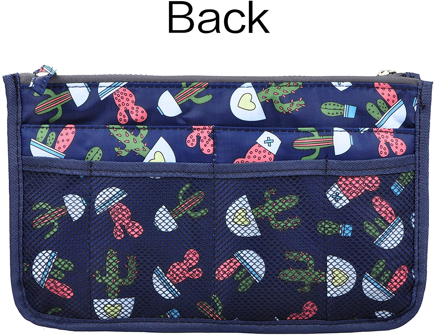 Vercord Updated Purse Handbag Organizer Insert Liner Bag in Bag 13 Pockets Purple Small