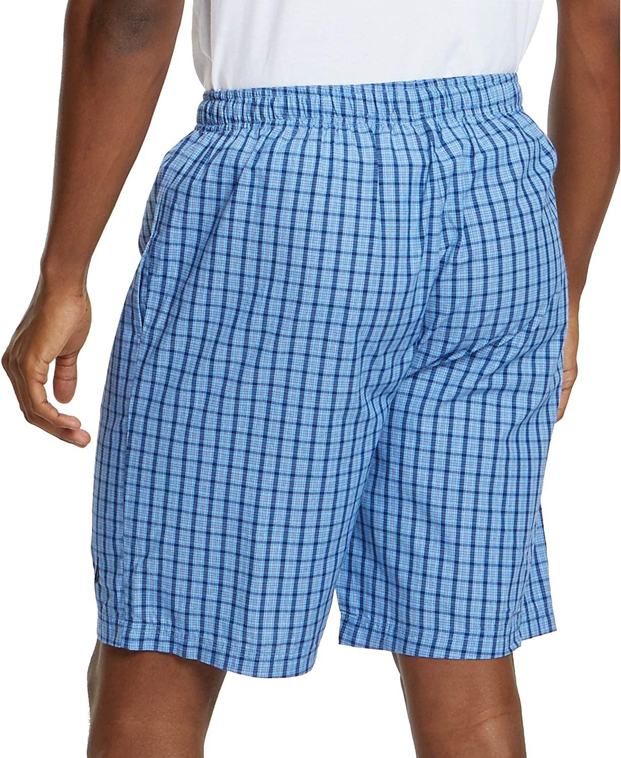 Nautica Men's Soft Woven 100% Cotton Elastic Waistband Sleep Pajama Short - JOY2ESpree