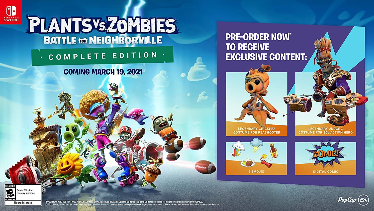 Plants Vs Zombies Battle for Neighborville Complete Edition - Nintendo Switch - JOY2ESpree
