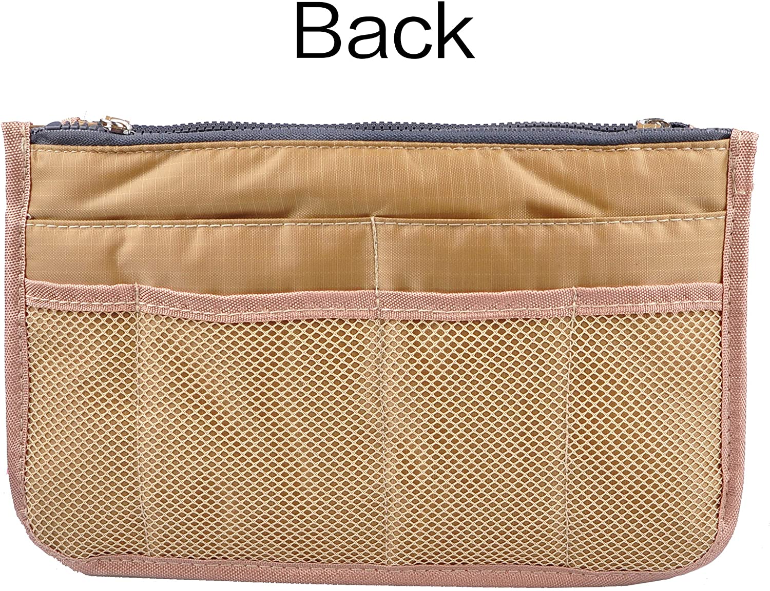 Vercord Updated Purse Handbag Organizer Insert Liner Bag in Bag 13 Pockets Purple Small