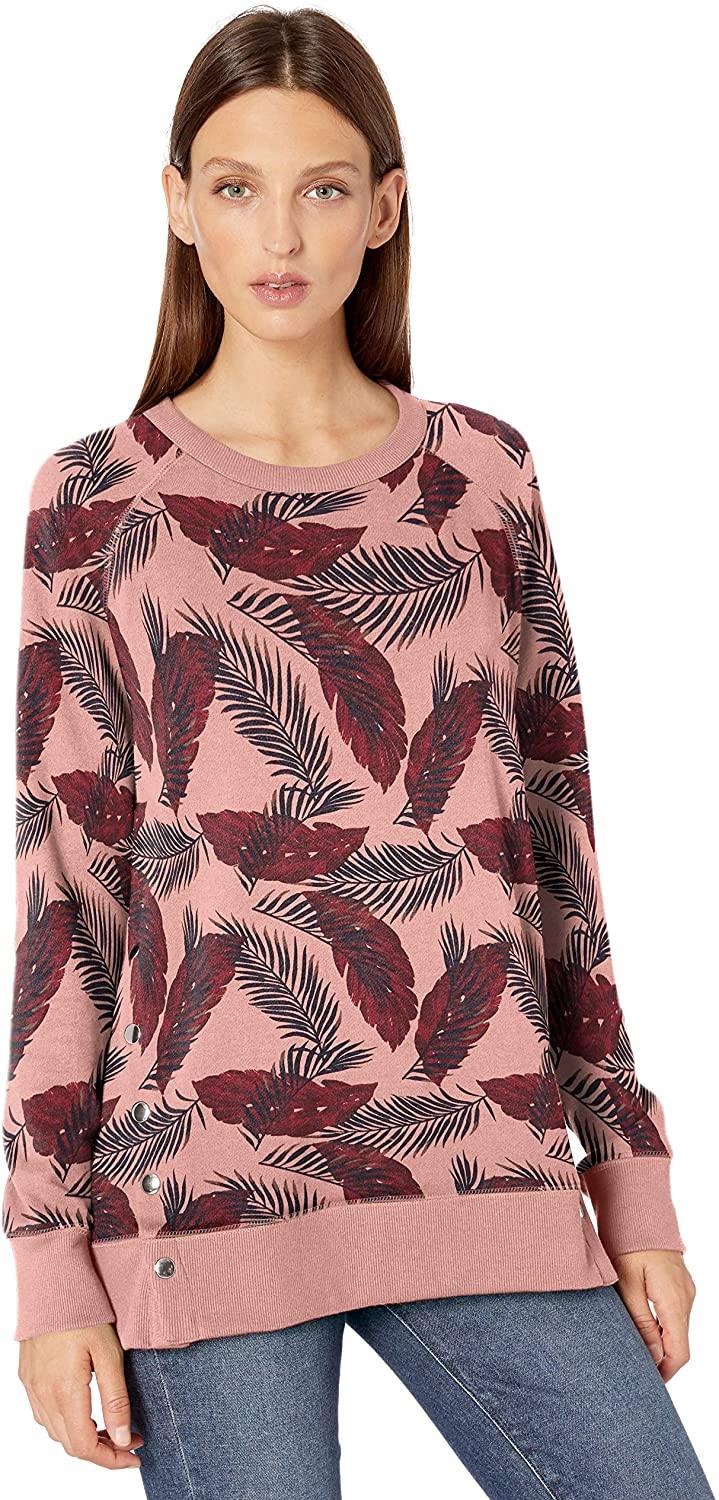 Jag Jeans Women's Kristen Side Snap Crew Pullover