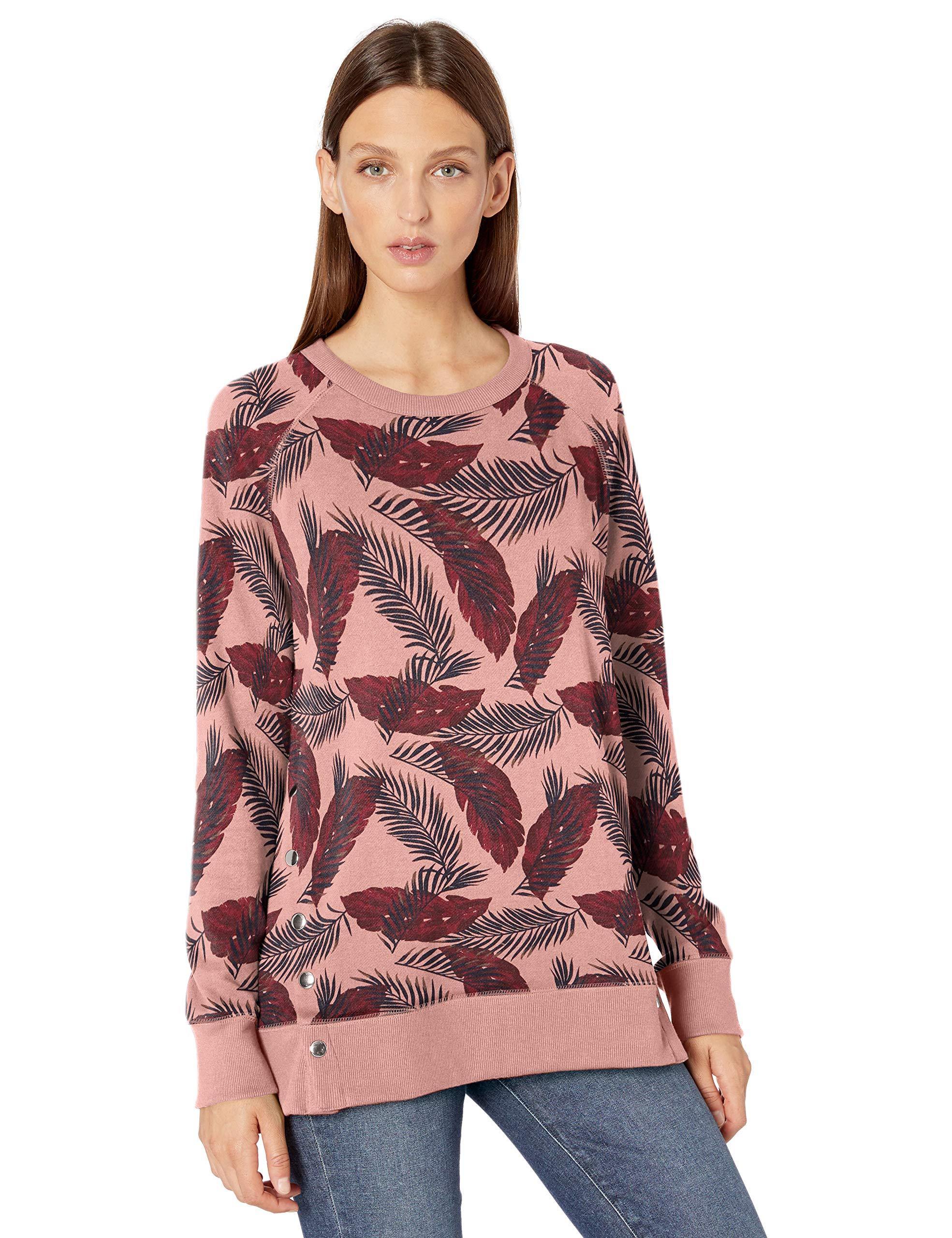 Jag Jeans Women's Kristen Side Snap Crew Pullover