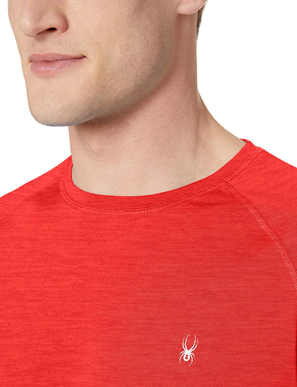 Spyder Men's Hydro Stretch Swim T-Shirt - Quick Dry Short Sleeve Rash Guard Tee