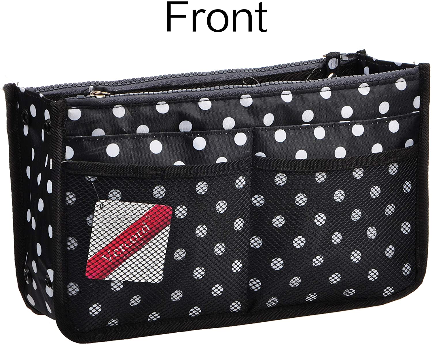 Vercord Updated Purse Handbag Organizer Insert Liner Bag in Bag 13 Pockets Purple Small