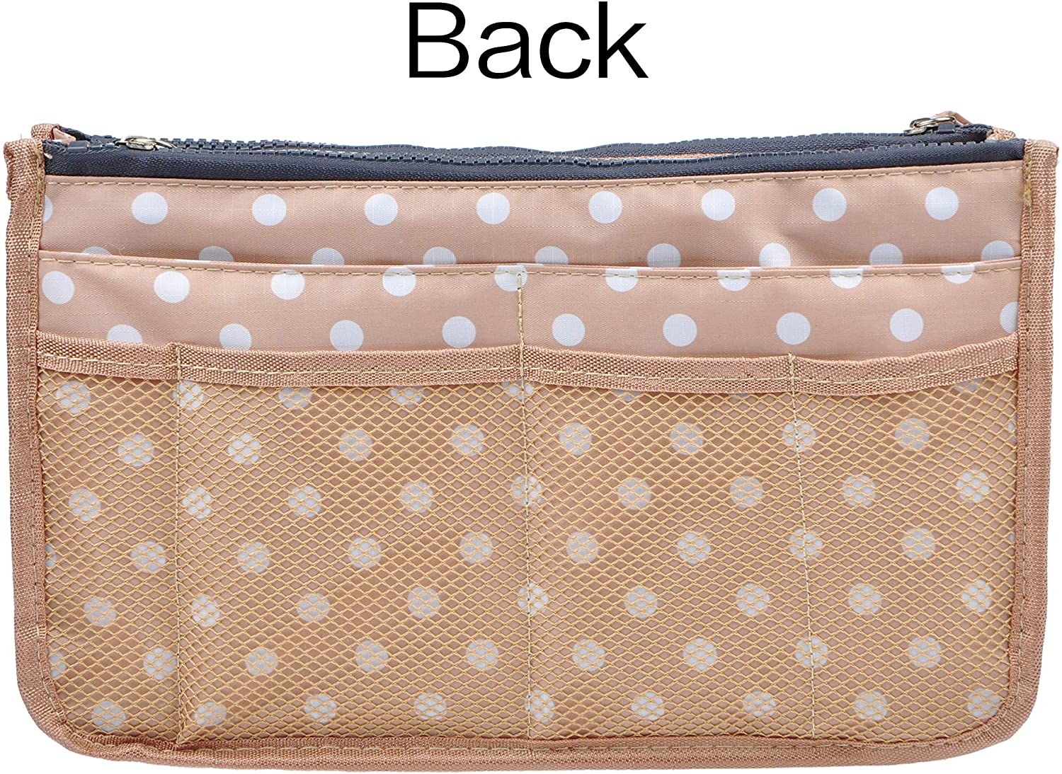 Vercord Updated Purse Handbag Organizer Insert Liner Bag in Bag 13 Pockets Purple Small