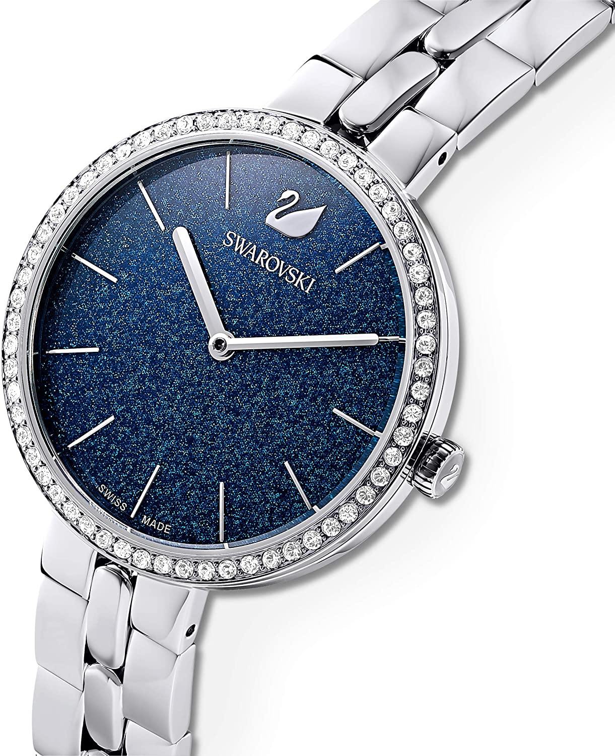 SWAROVSKI Women's Cosmopolitan Watch Collection, Metal Bracelet, Stainless Steel Band - JOY2ESpree