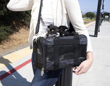 
                        
                          Load image into Gallery viewer, Sherpa Original Deluxe Airline Approved Pet Carrier, Medium, Black
                        
                      