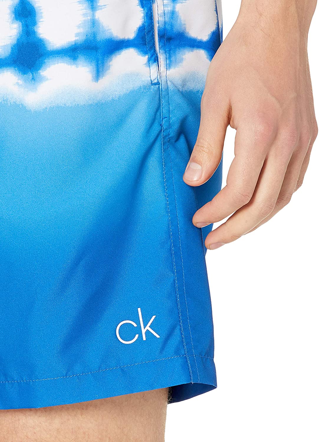 Calvin Klein Men's 7 Inch Elastic Waist Quick Dry Swim Trunk