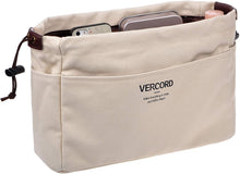 
                        
                          將圖片載入圖庫檢視器 Vercord Canvas Handbag Organizers, Sturdy Purse Insert Organizer Bag in Bag, 10 Pockets Beige Small
                        
                      