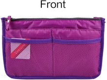 
                        
                          Muat gambar ke penampil Galeri, Vercord Updated Purse Handbag Organizer Insert Liner Bag in Bag 13 Pockets Purple Small
                        
                      