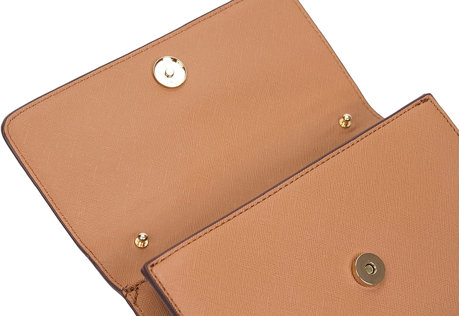 Korvara Small Crossbody Purse with Detachable Strap - Vegan Saffiano Leather Envelope Wallet for Women