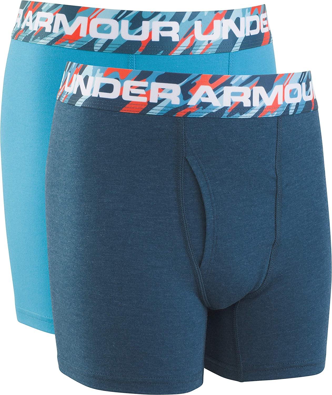 Under Armour Boys' Big Charged Cotton Stretch Boxer Jock