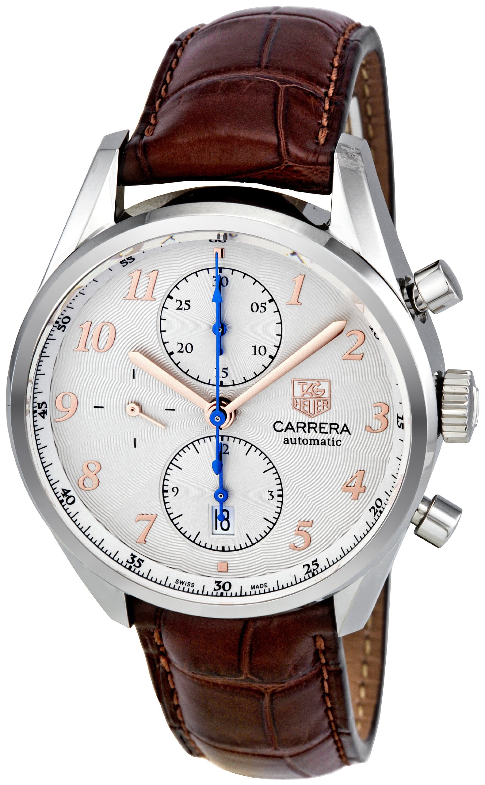 Tag Heuer Men's CAS2112.FC6291 Carrera Heritage Silver Dial Dress Watch