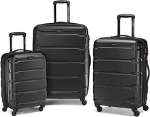 
                        
                          Load image into Gallery viewer, Samsonite Omni PC Hardside Expandable Luggage with Spinner Wheels, Black, Carry-On 20-Inch
                        
                      